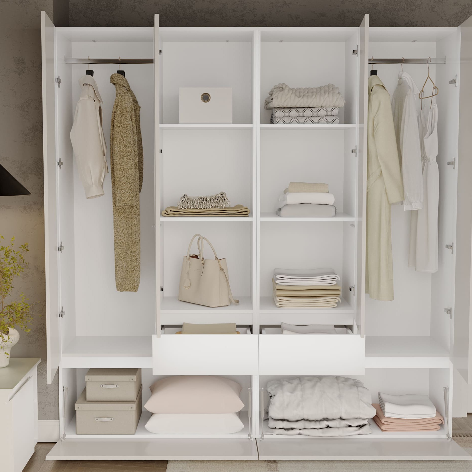 МС "Одри" Шкаф двухстворчатый (серия 2)