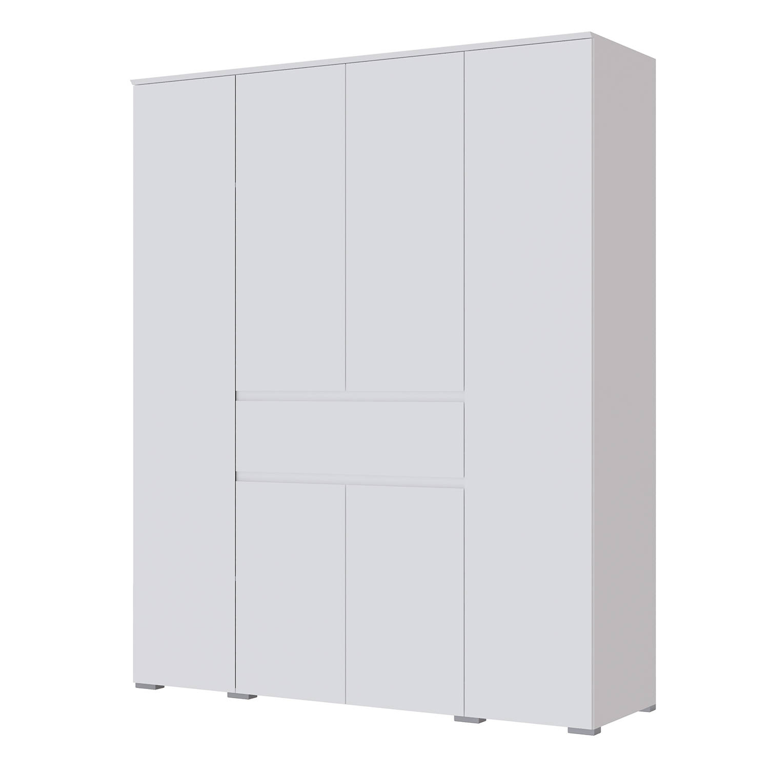 Спальня Плейона Шкаф 4-х створчатый белый