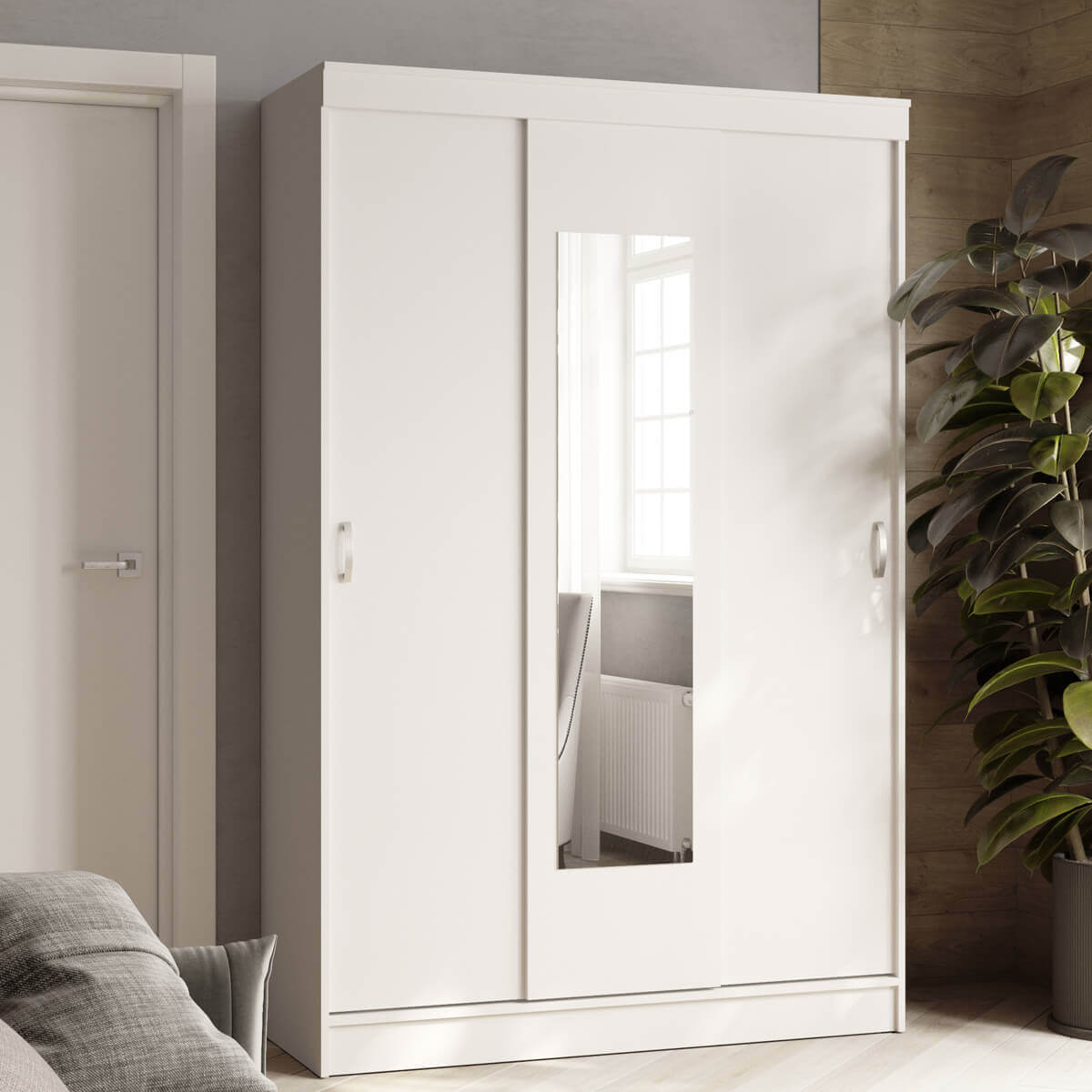 Шкаф-купе Бася белый