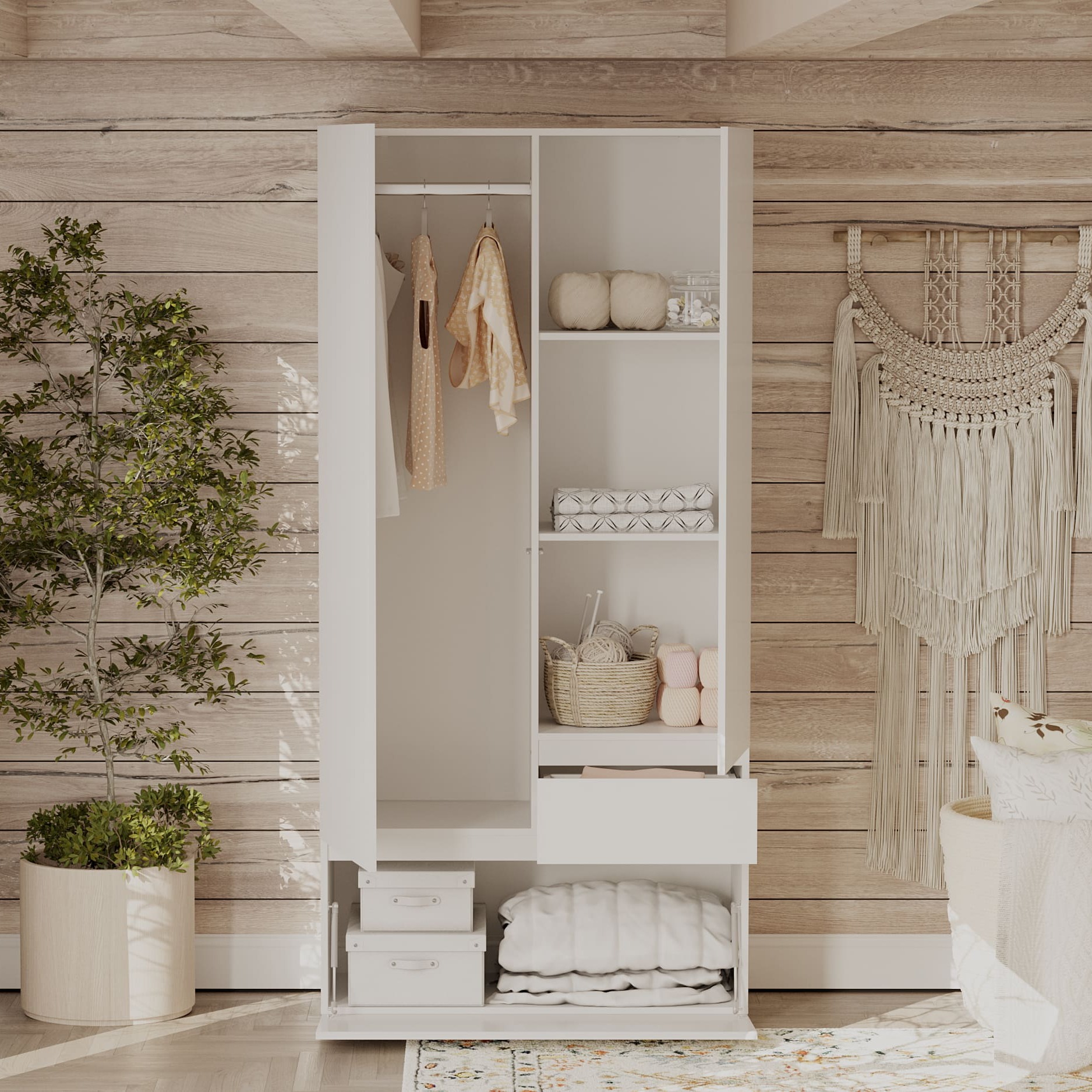 МС "Одри" Шкаф двухстворчатый (серия 2)