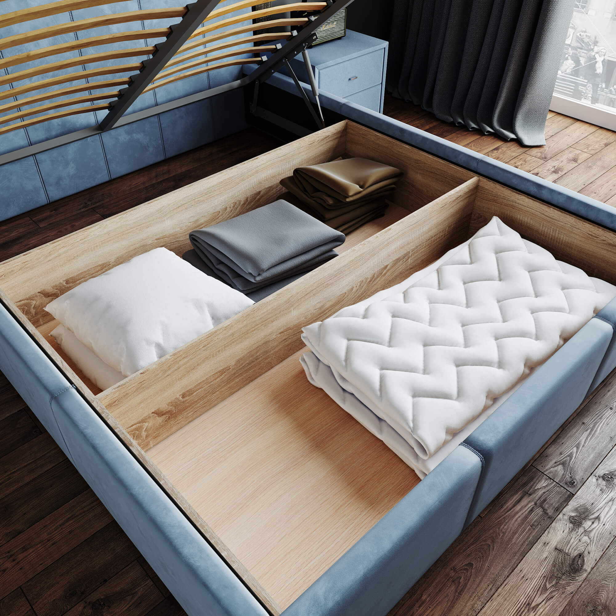 Основание с ПМ и ящиком 1,4м