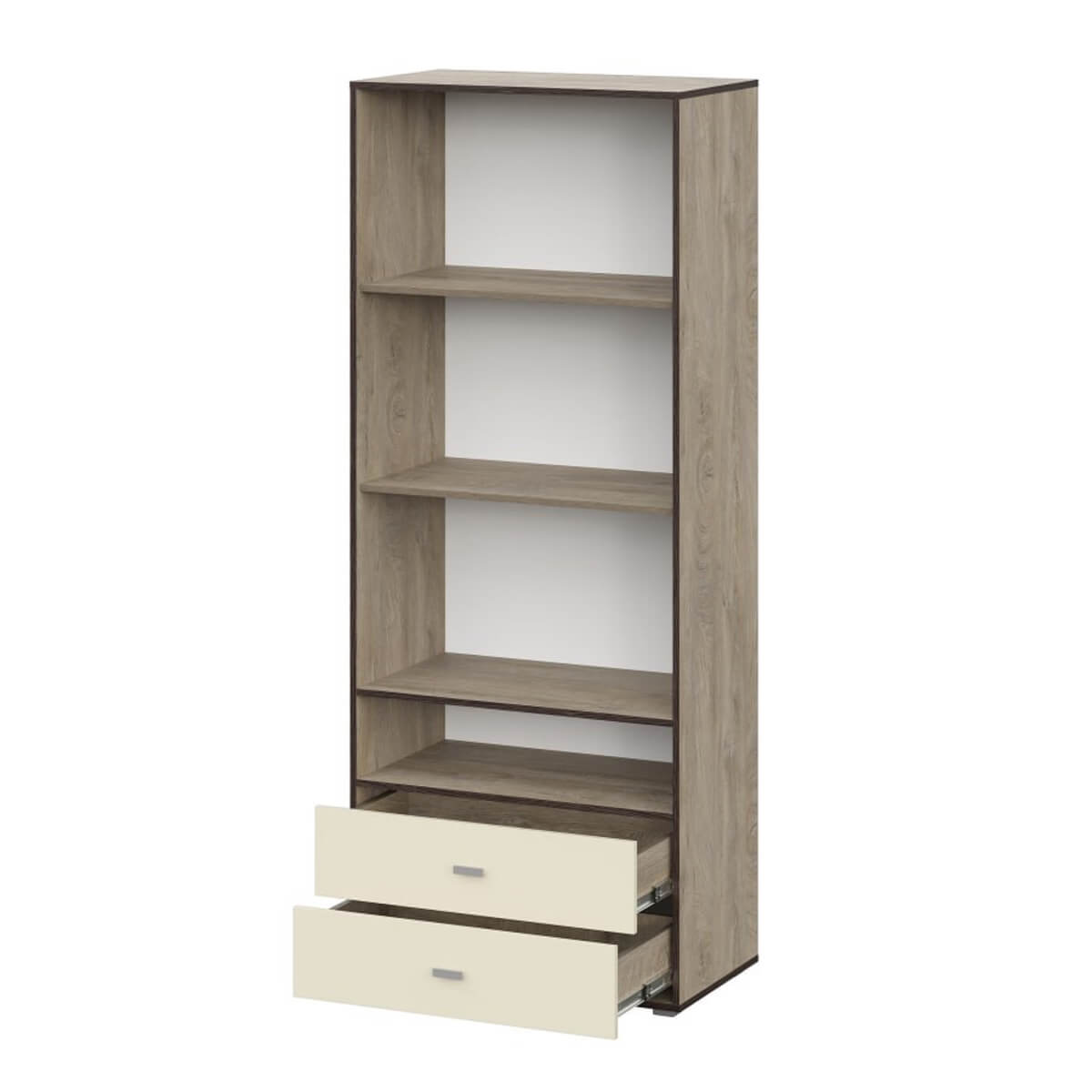 МС "Этна" Шкаф двухстворчатый (шк1) АБ (Дуб Эндгрейн/Алебастр)